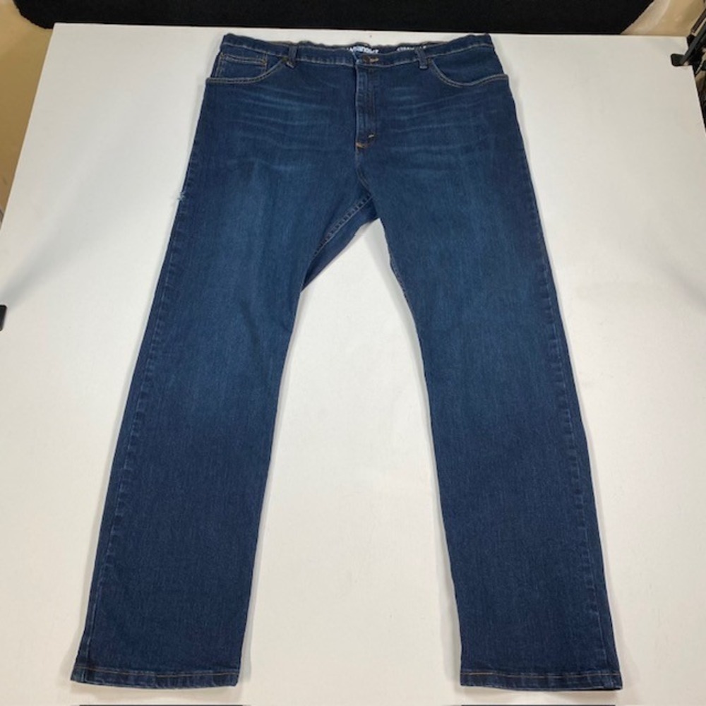 Wrangler Mens Straight Fit Jeans‎ Dark Wash Stretch Denim 40x32 10MGW75DR